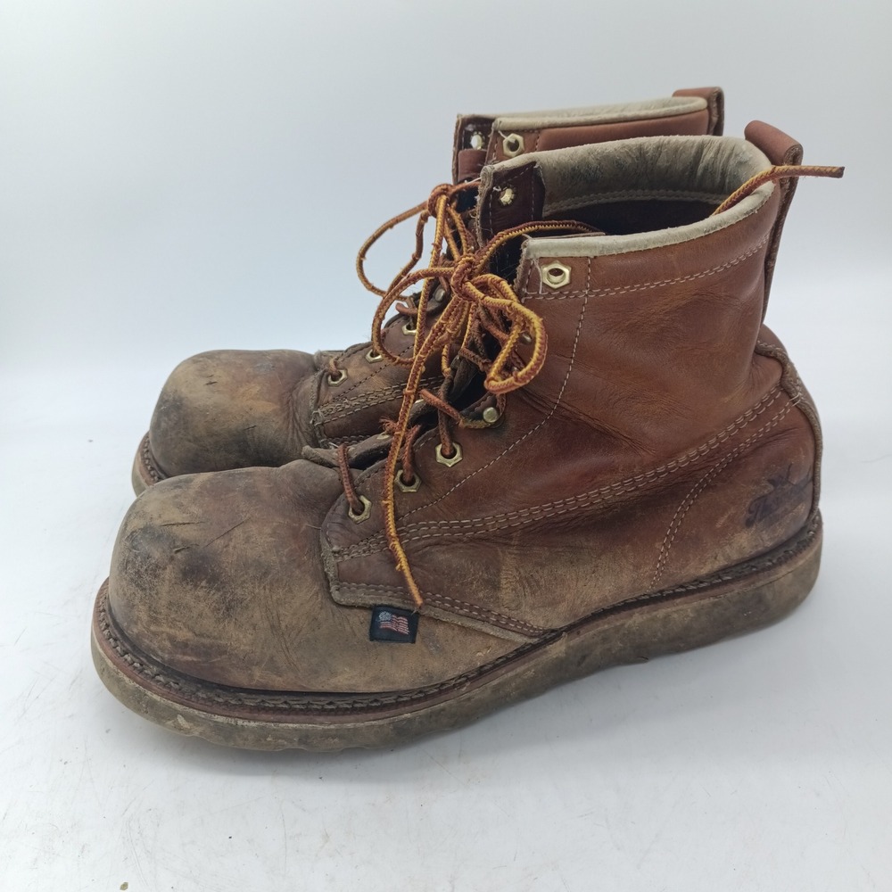 Thorogood American Heritage 6 Moc Toe Work Boots 804-4655 Mens 9 D Brown USA s7
